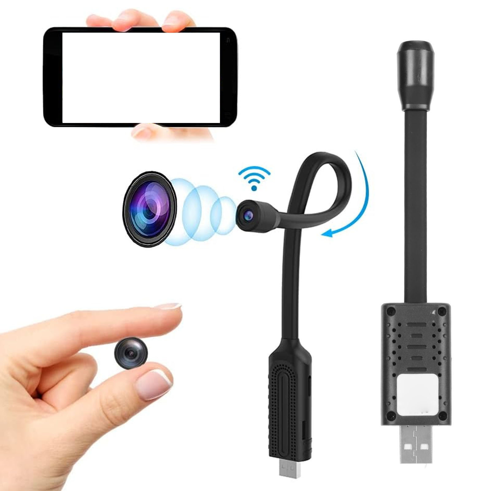 Home Security Monitoring Service - Kamera bezprzewodowa USB Mini WiFi Mini