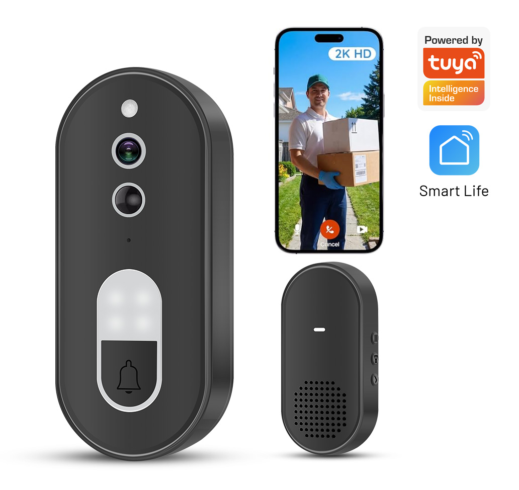 Home Security Monitoring Service - Tuya 1080P HD Bezprzewodowy Wideodomofon WiFi
