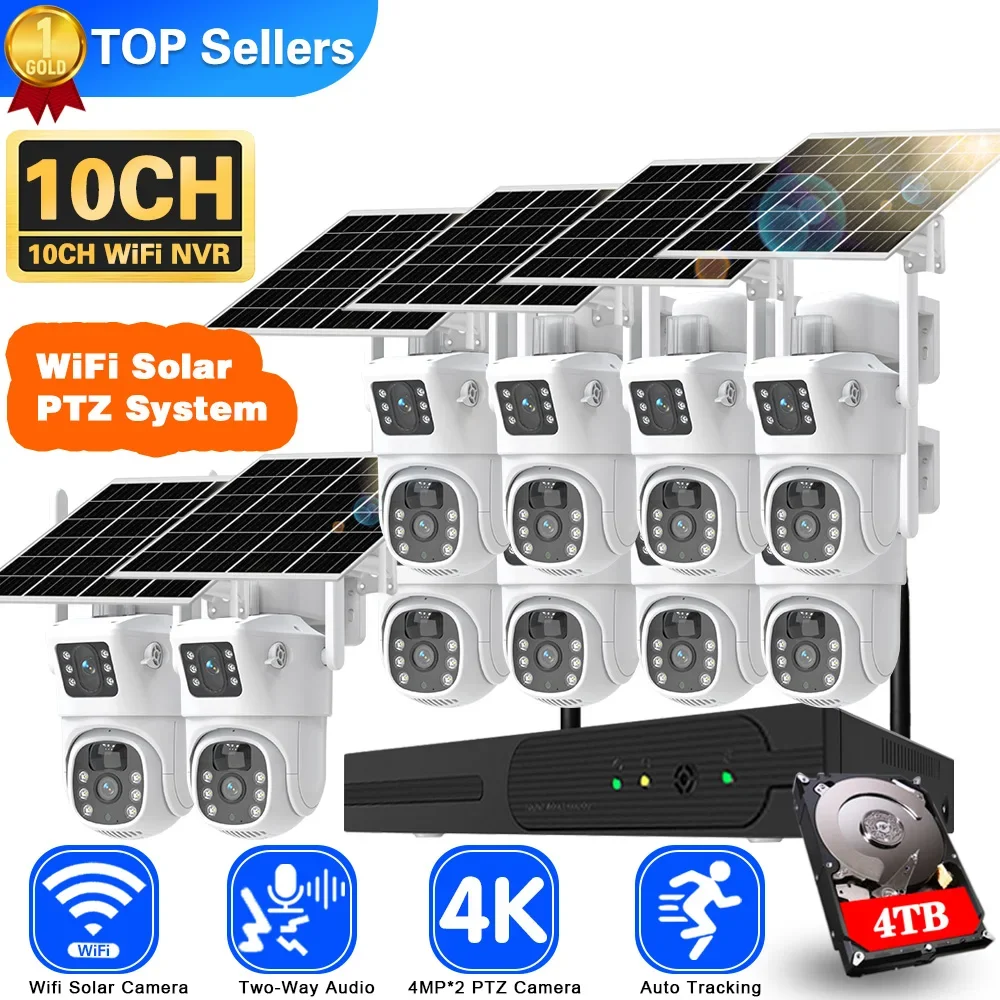 Home Security Nvr - 4K 8MP podwójny obiektyw System kamer