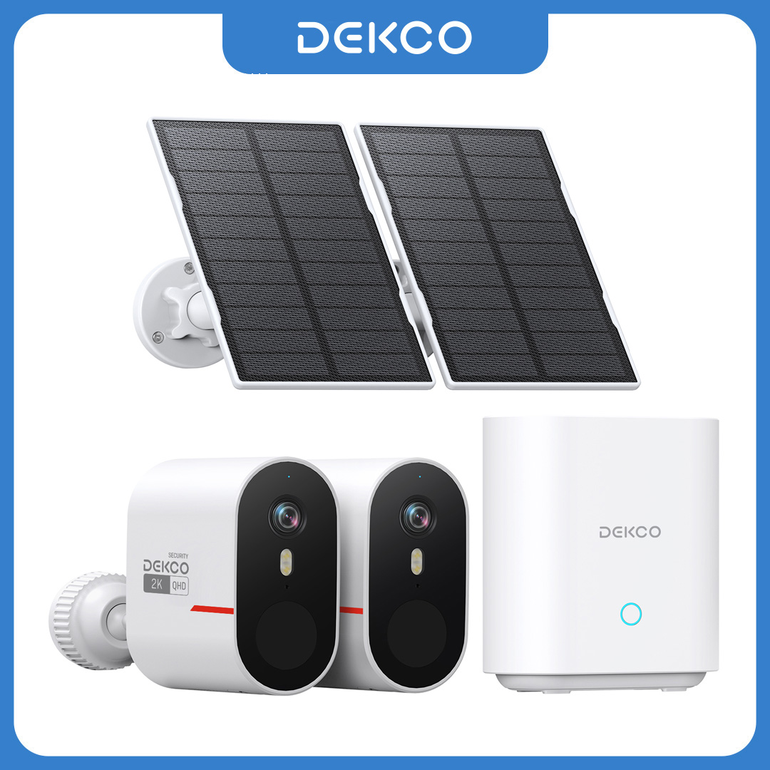 Home Security Battery - Dekco 3MP WiFi Solar Camera System