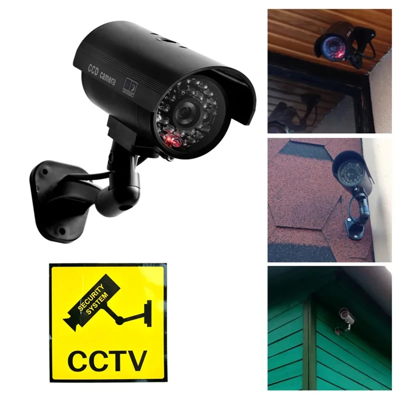 Home Security Diy - Symulacja Kamery Atrapa z Imitacją Kulki,