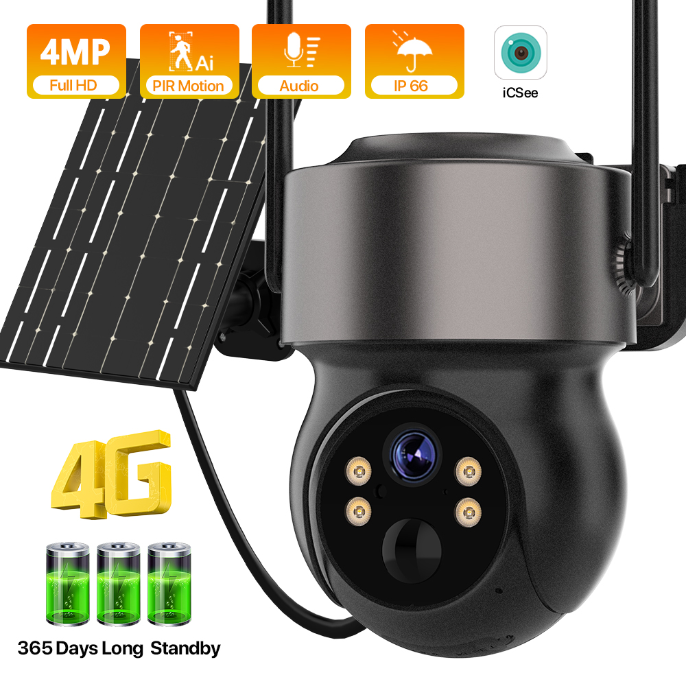 Home Security Outdoor Camera System - Bezprzewodowa kamera bezpieczeństwa 4MP 4G SIM