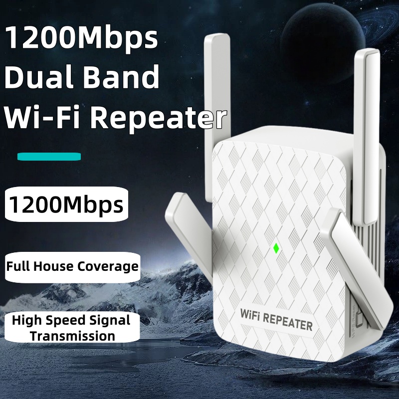 Home Security Outdoor - Wzmacniacz sygnału WiFi 1200Mbps, repeater/router WiFi,