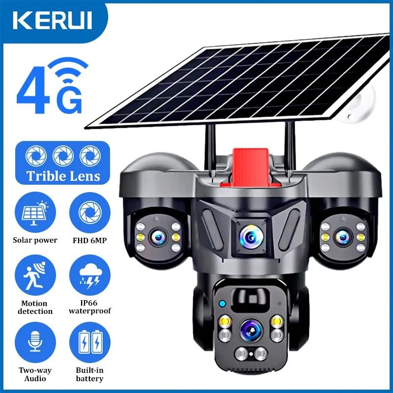 Home Security Outdoor Cameras - KERUI V380 Pro Zewnętrzna Kamera PTZ