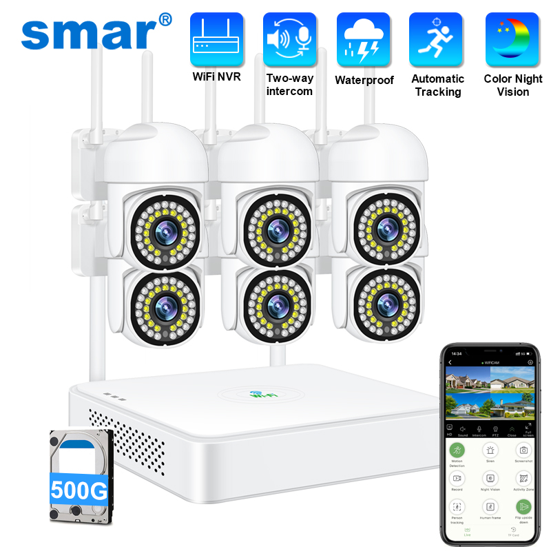Home Security Battery - Bezprzewodowy system kamer bezpieczeństwa CCTV Smar