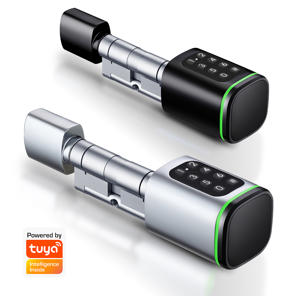 Home Security Battery - Inteligentny zamek cylindryczny Tuya 60-90mm Elektryczny
