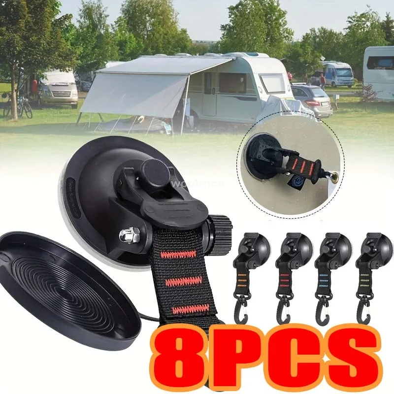 Home Security Outdoor - 1/8 szt Namiot samochodowy Przyssawki Outdoor