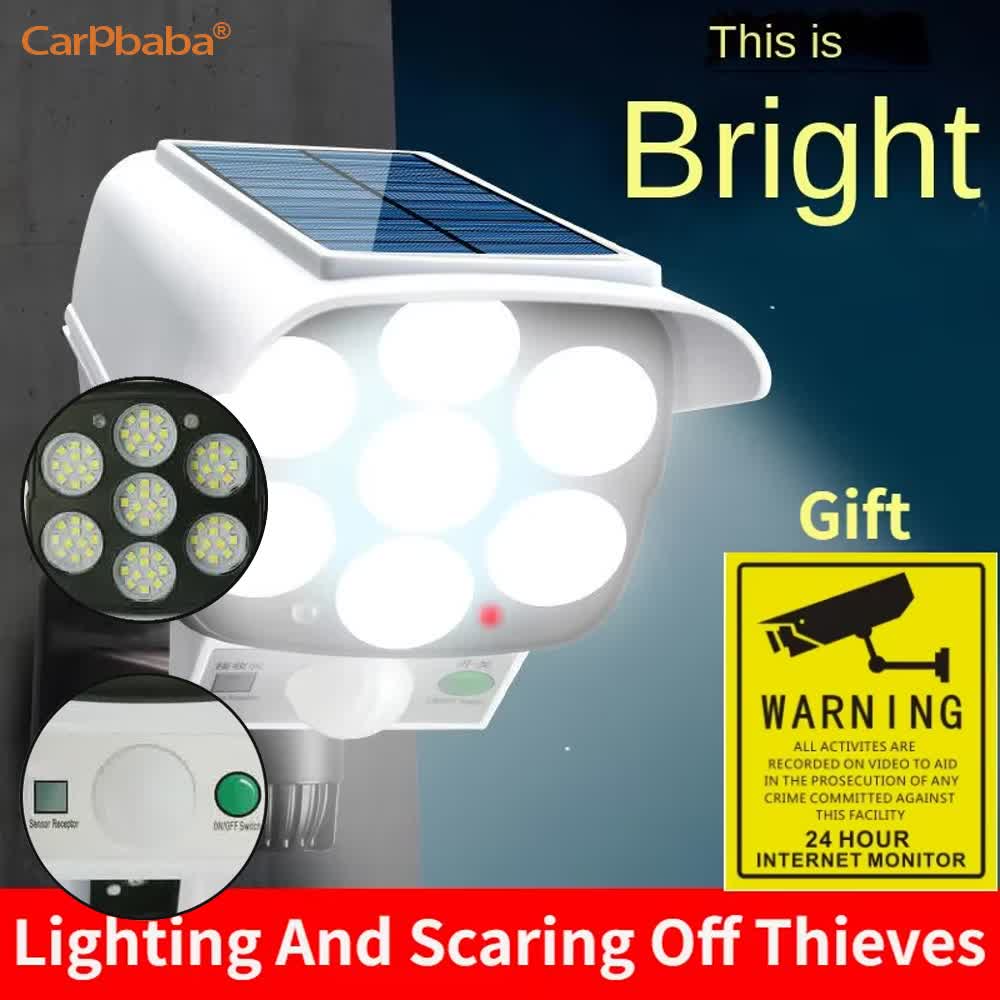 Home Security Wireless Camera - Zewnętrzna Solarna Lampa Bezpieczeństwa z Czujnikiem