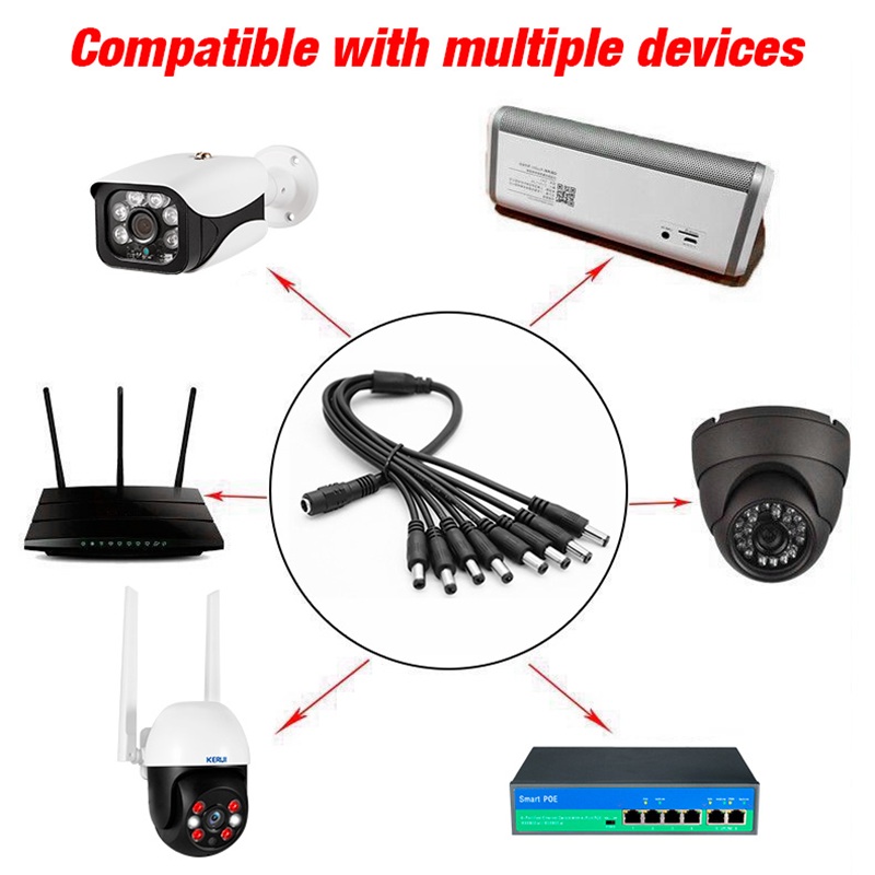 5,5 x 2,1 mm 1 żeński na 2 4 8 – Home Security Diy recenzja i cena