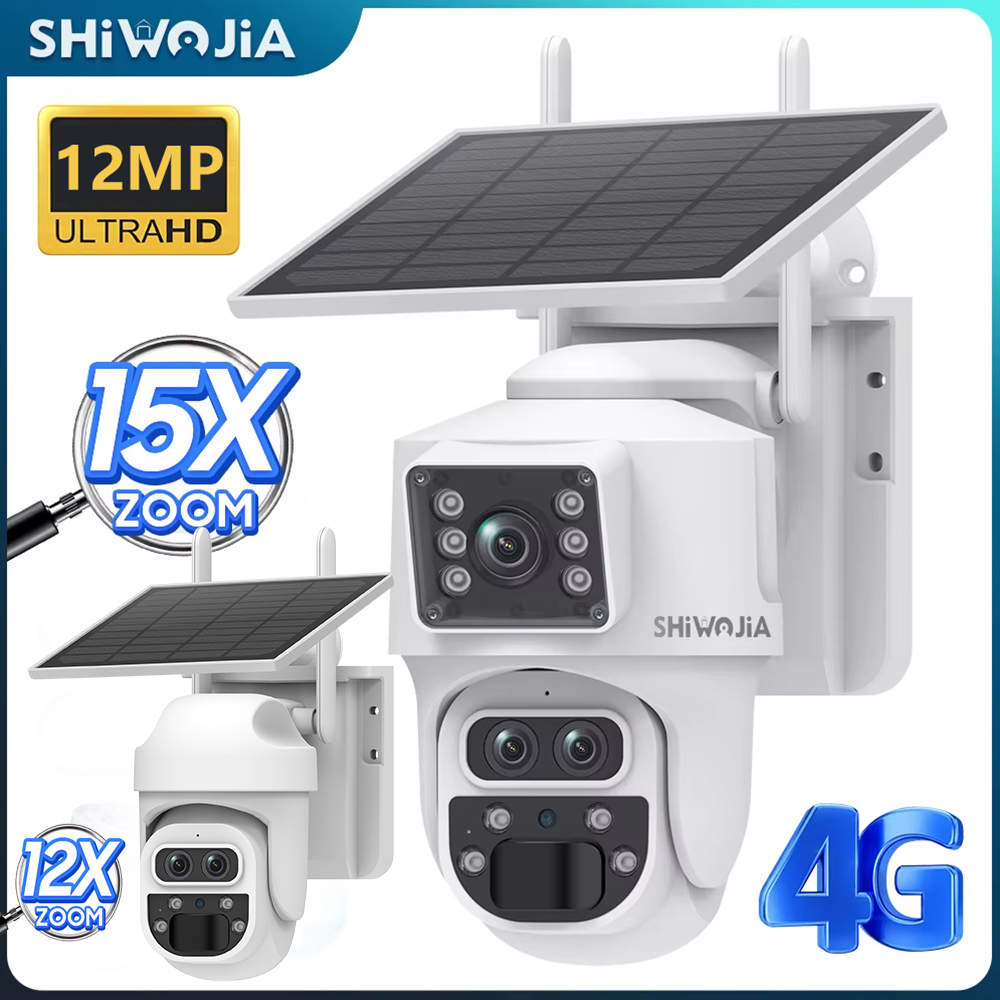 SHIWOJIA 12MP 6K 15X Zoom Kame – Home Security Outdoor Cameras recenzja i cena