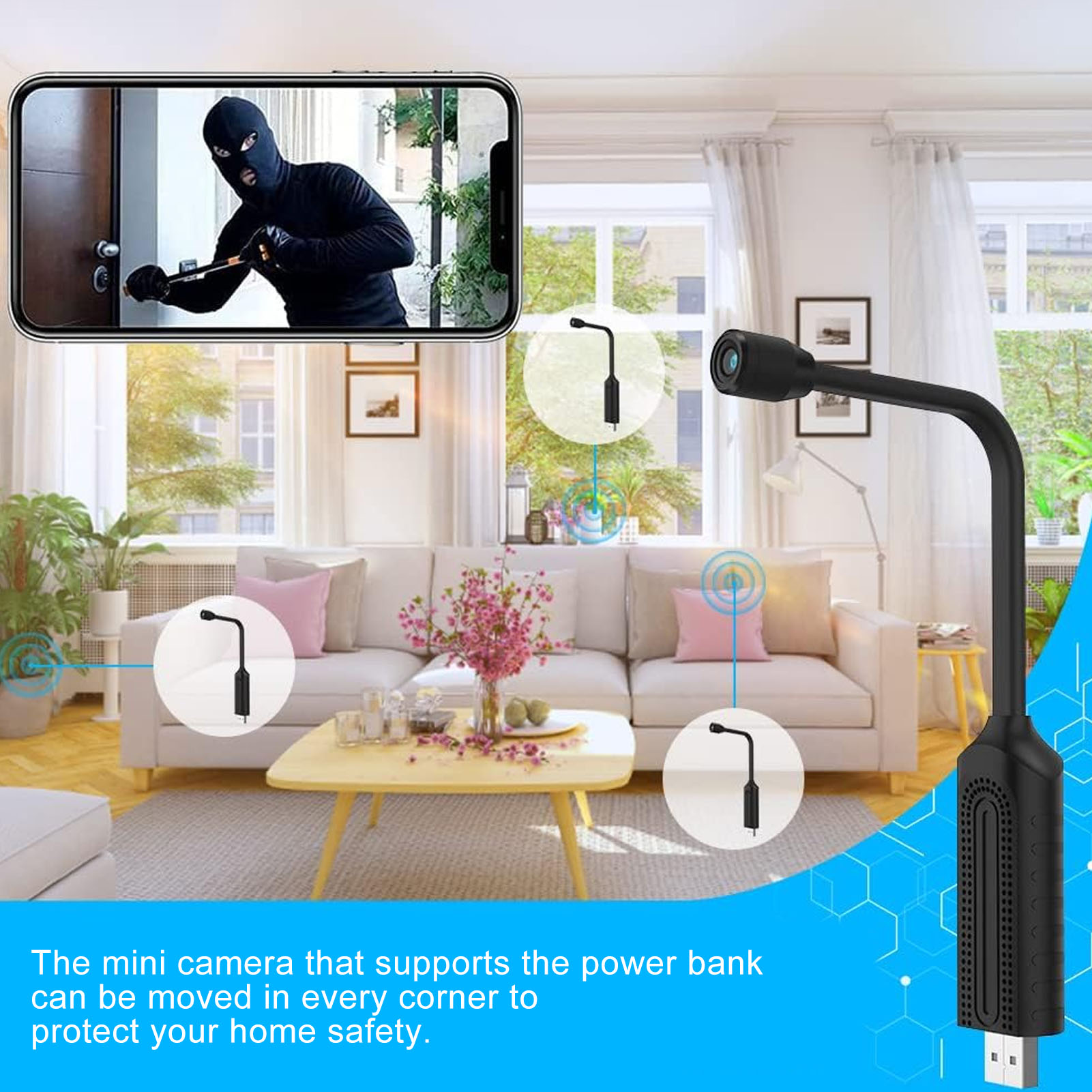 Kamera bezprzewodowa USB Mini  – Home Security Monitoring Service recenzja i cena
