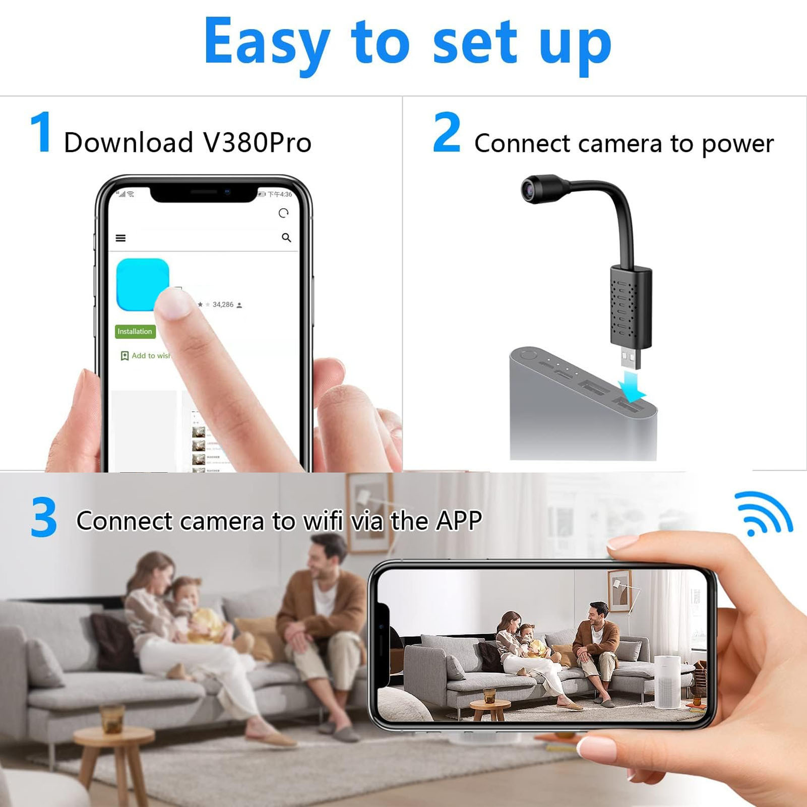 Kamera bezprzewodowa USB Mini  – Home Security Monitoring Service recenzja i cena