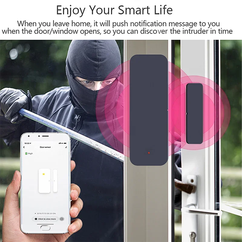 Tuya Zigbee Wifi czujnik drzwi – Home Security Gate recenzja i cena