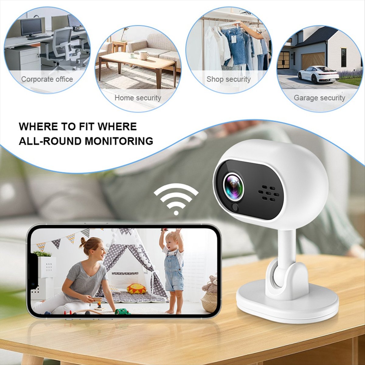 Inteligentna mini kamera IP Wi – Home Security Wireless Camera recenzja i cena