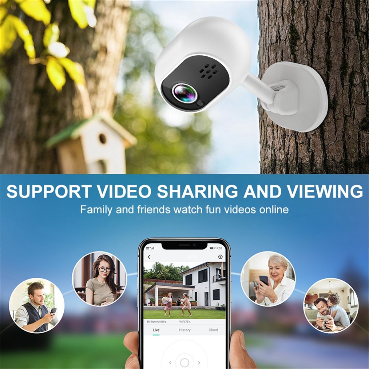 Inteligentna mini kamera IP Wi – Home Security Wireless Camera recenzja i cena