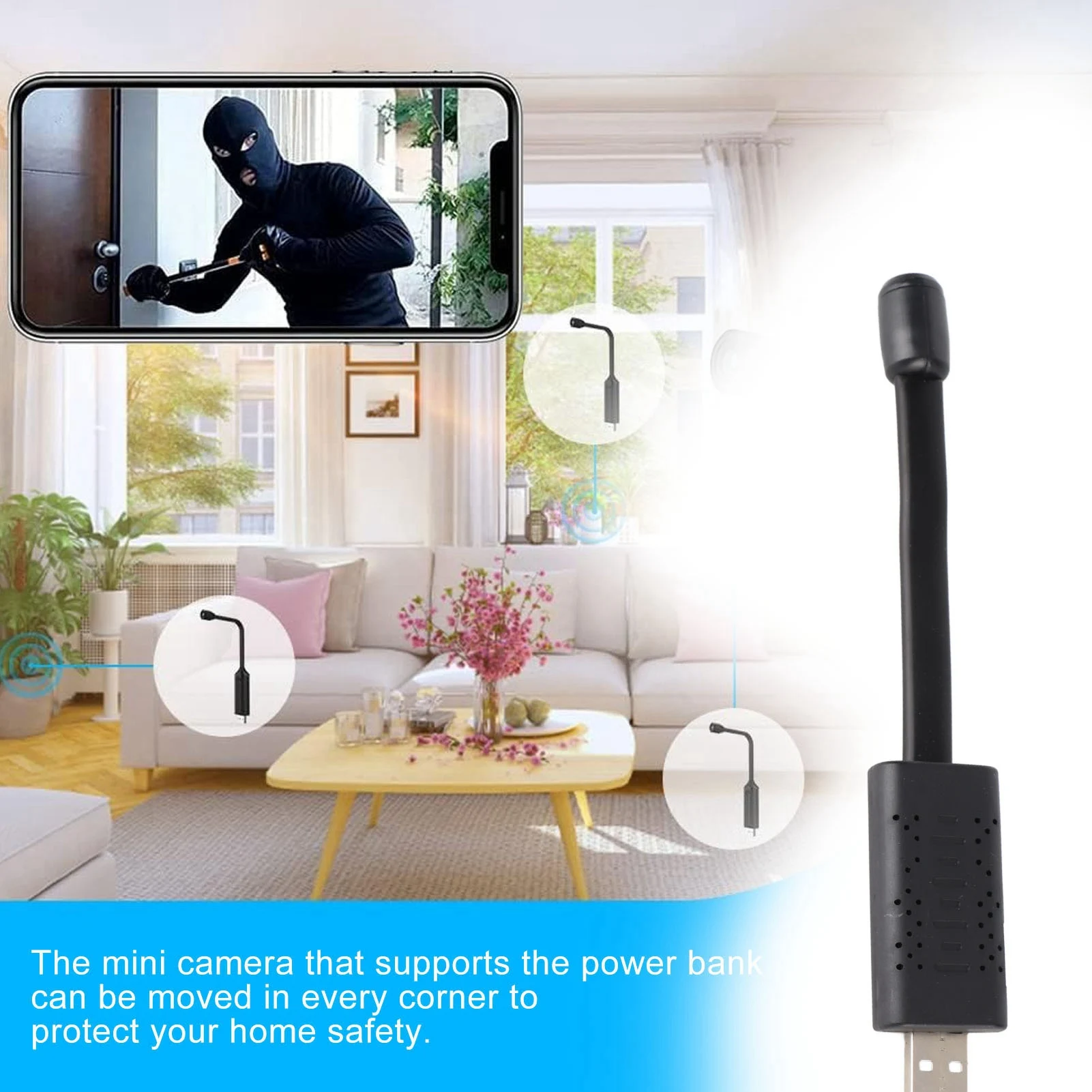 Kamera bezpieczeństwa USB WiFi – Home Security Monitoring Service recenzja i cena