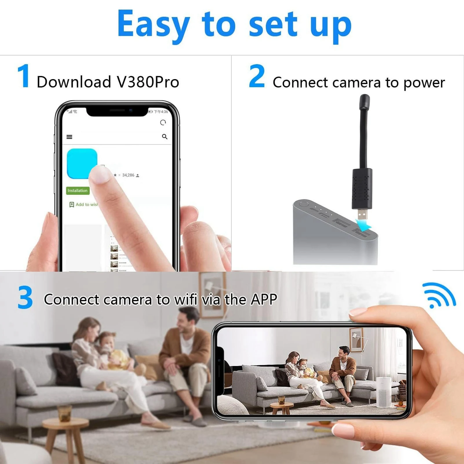 Kamera bezpieczeństwa USB WiFi – Home Security Monitoring Service recenzja i cena