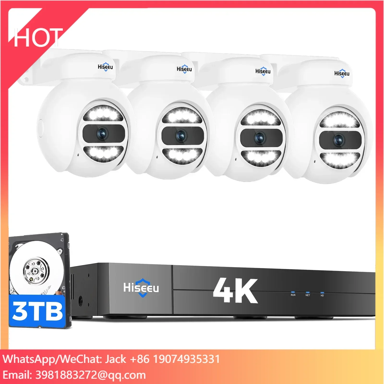 Hiseeu Automatyczne Śledzenie  – Home Security Nvr recenzja i cena