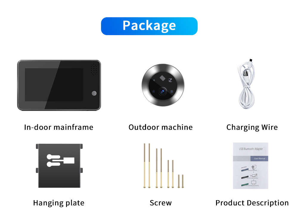 4,3-calowy inteligentny dzwone – Home Security Wireless Camera recenzja i cena