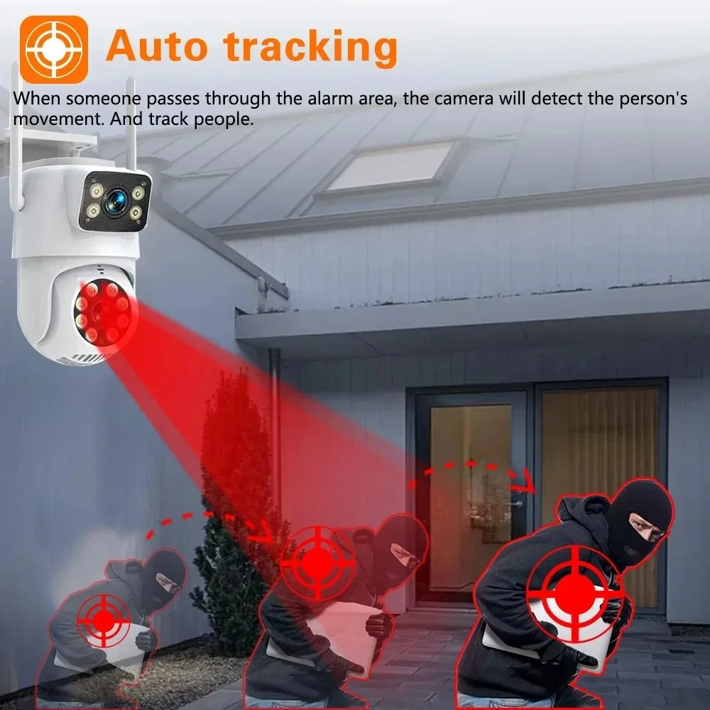 Kamera PTZ z podwójnym obiekty – Home Security Nvr recenzja i cena