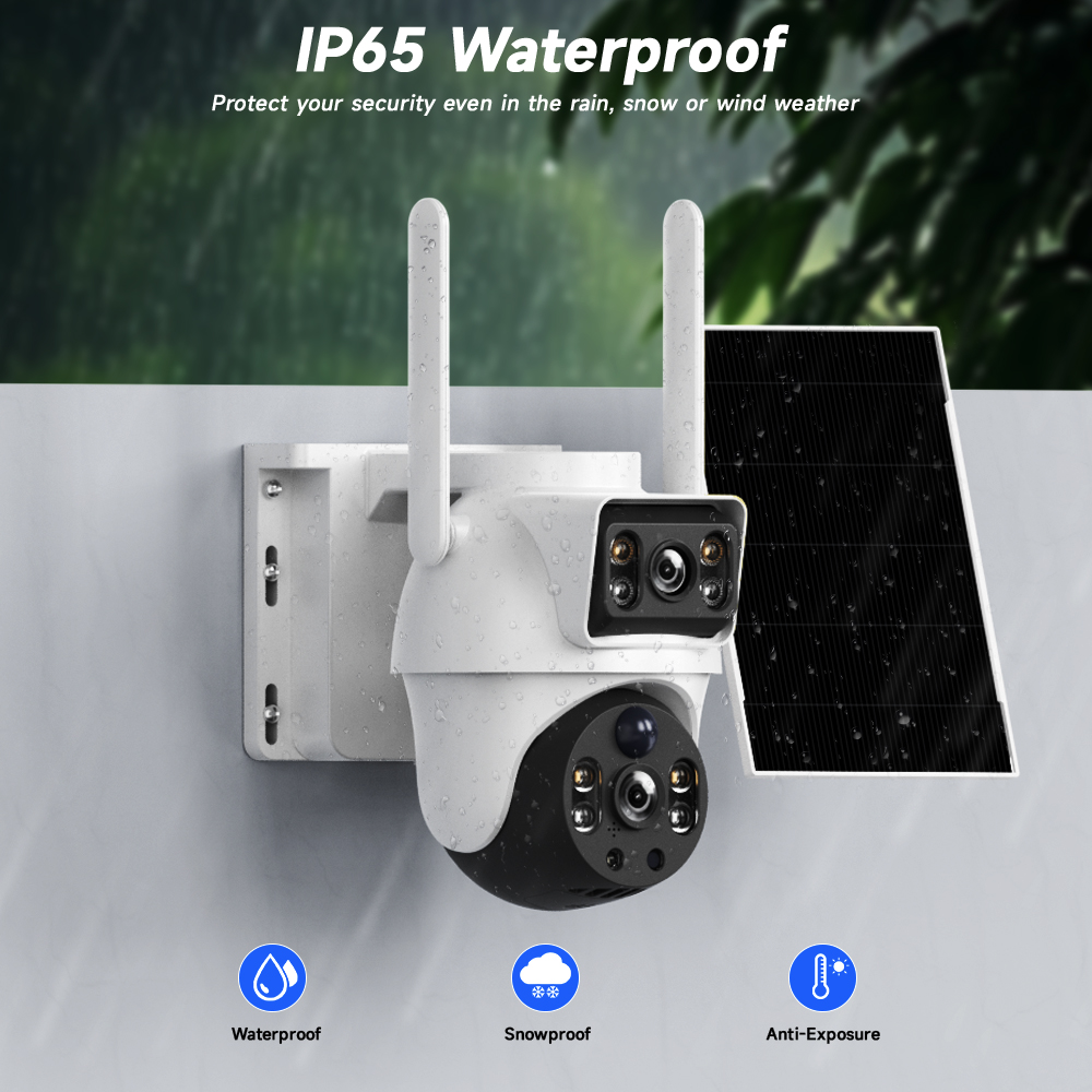 Kamera WiFi Solarna z Podwójny – Home Security Outdoor Camera System recenzja i cena