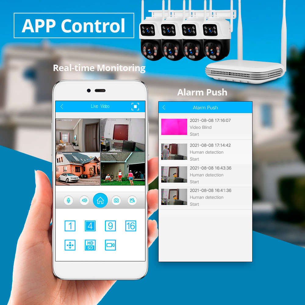 KERUI 2K 4MP zewnętrzna kamera – Home Security Outdoor Cameras recenzja i cena